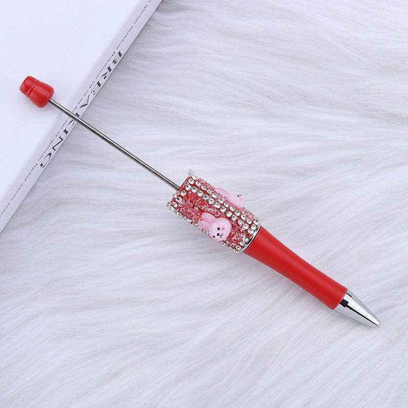 Wholesale DIY White Rabbit Sugar Bead Pen